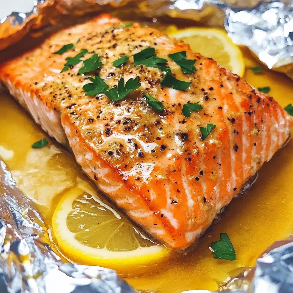 Sheet Pan Lemon Garlic Butter Salmon Recipe - Recipe Image