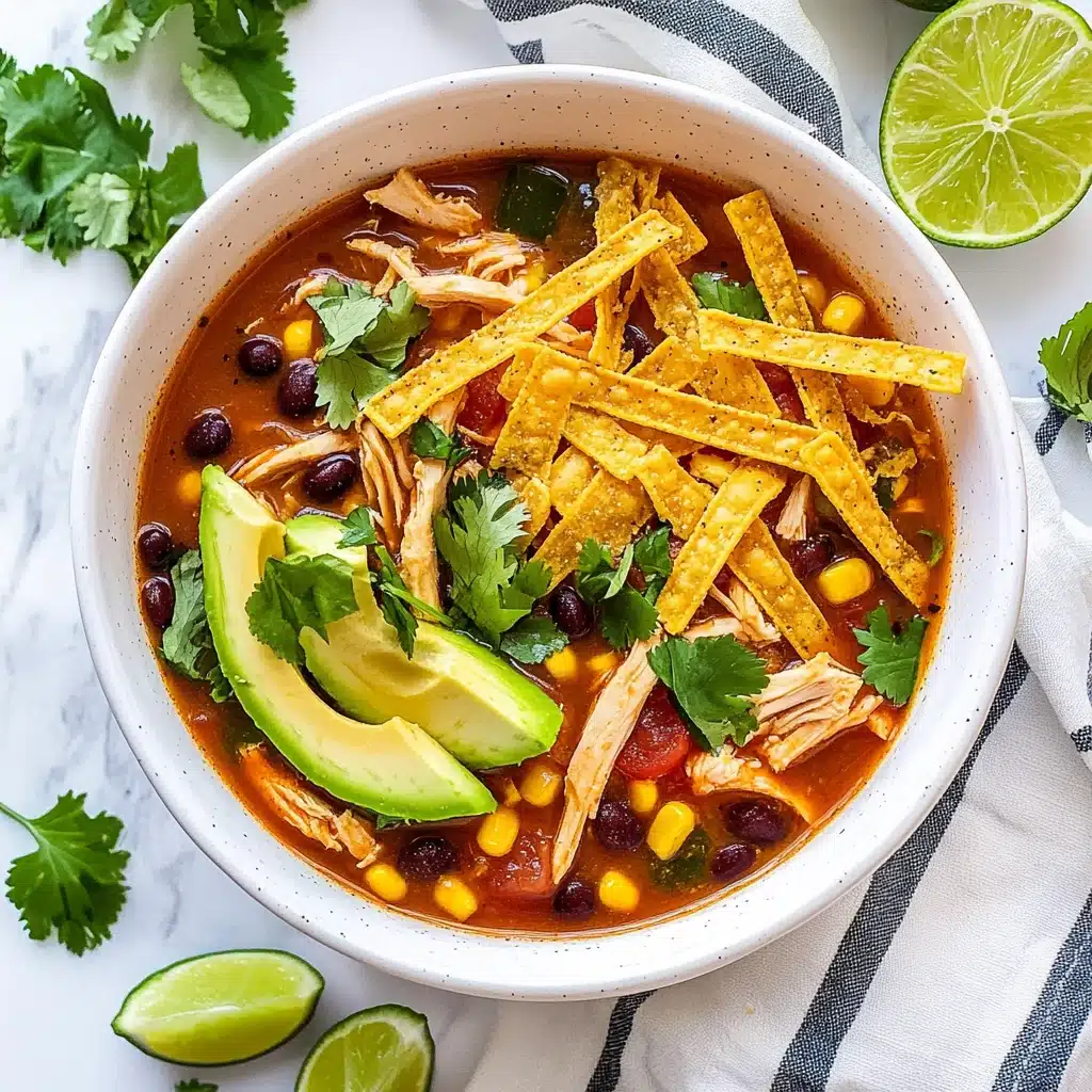 Slow Cooker Chicken Tortilla Soup Recipe - Recipe Image