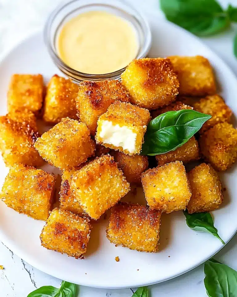 Fried Halloumi Bites with Honey Chili Sauce Recipe