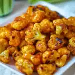 Buffalo Cauliflower Bites with Blue Cheese Dip Recipe