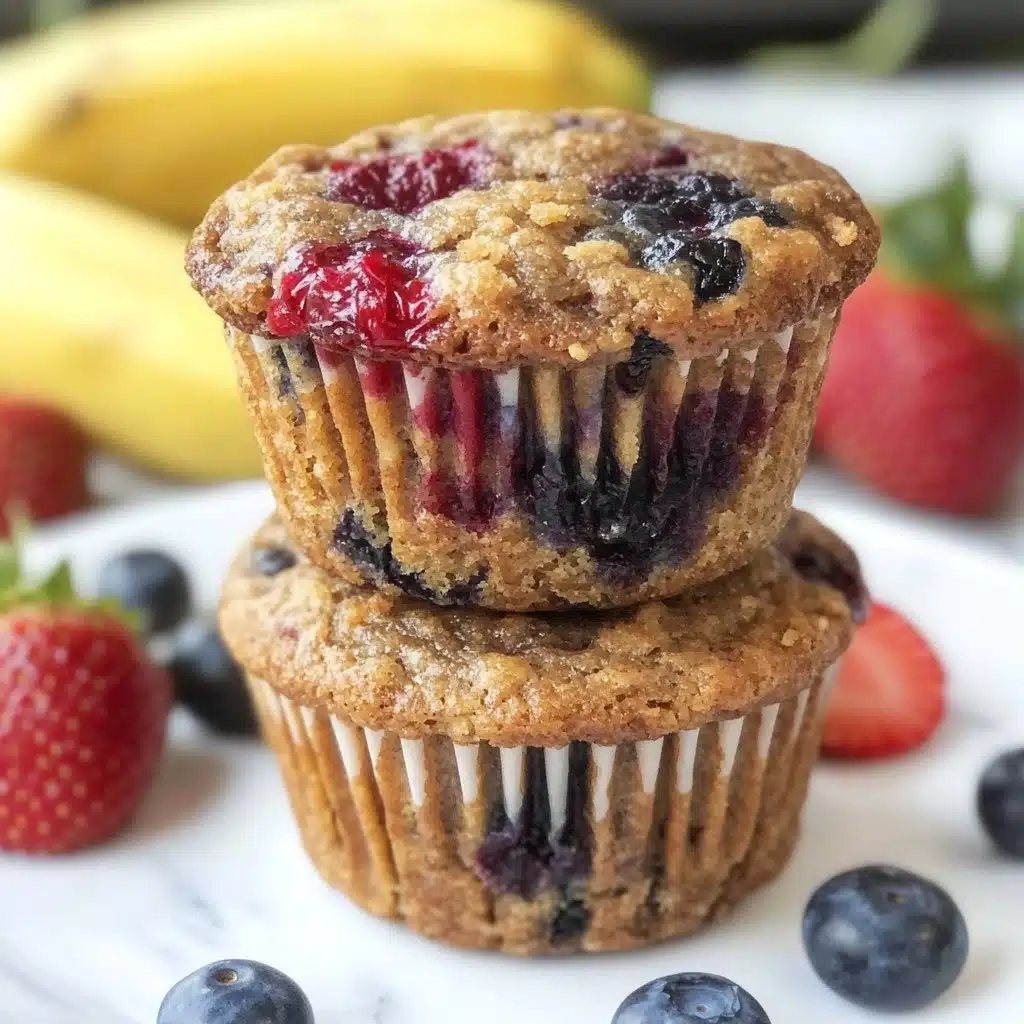 Mixed Berry Baked Oatmeal Cups Recipe - Recipe Image