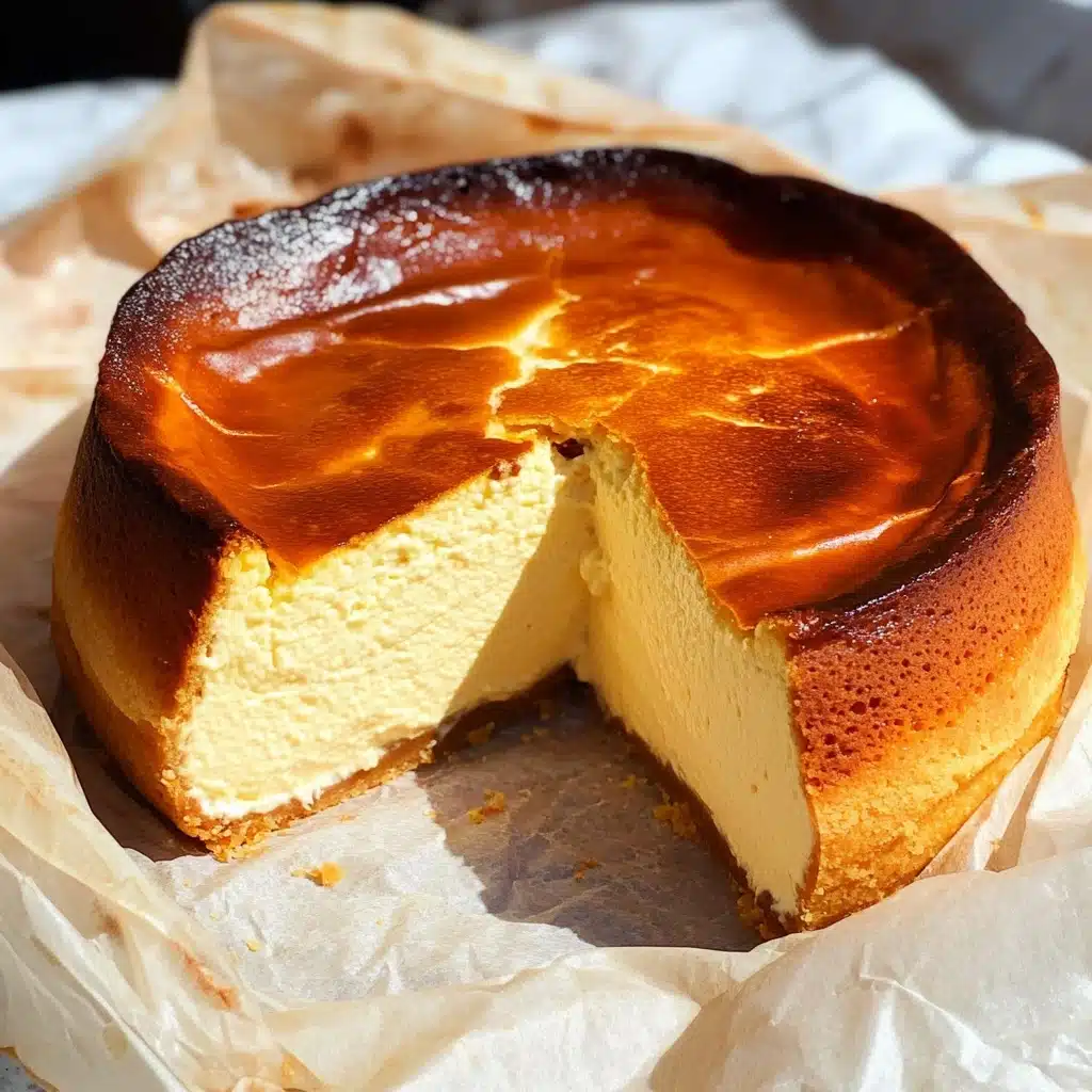 Creamy Burnt Basque Cheesecake Recipe - Recipe Image