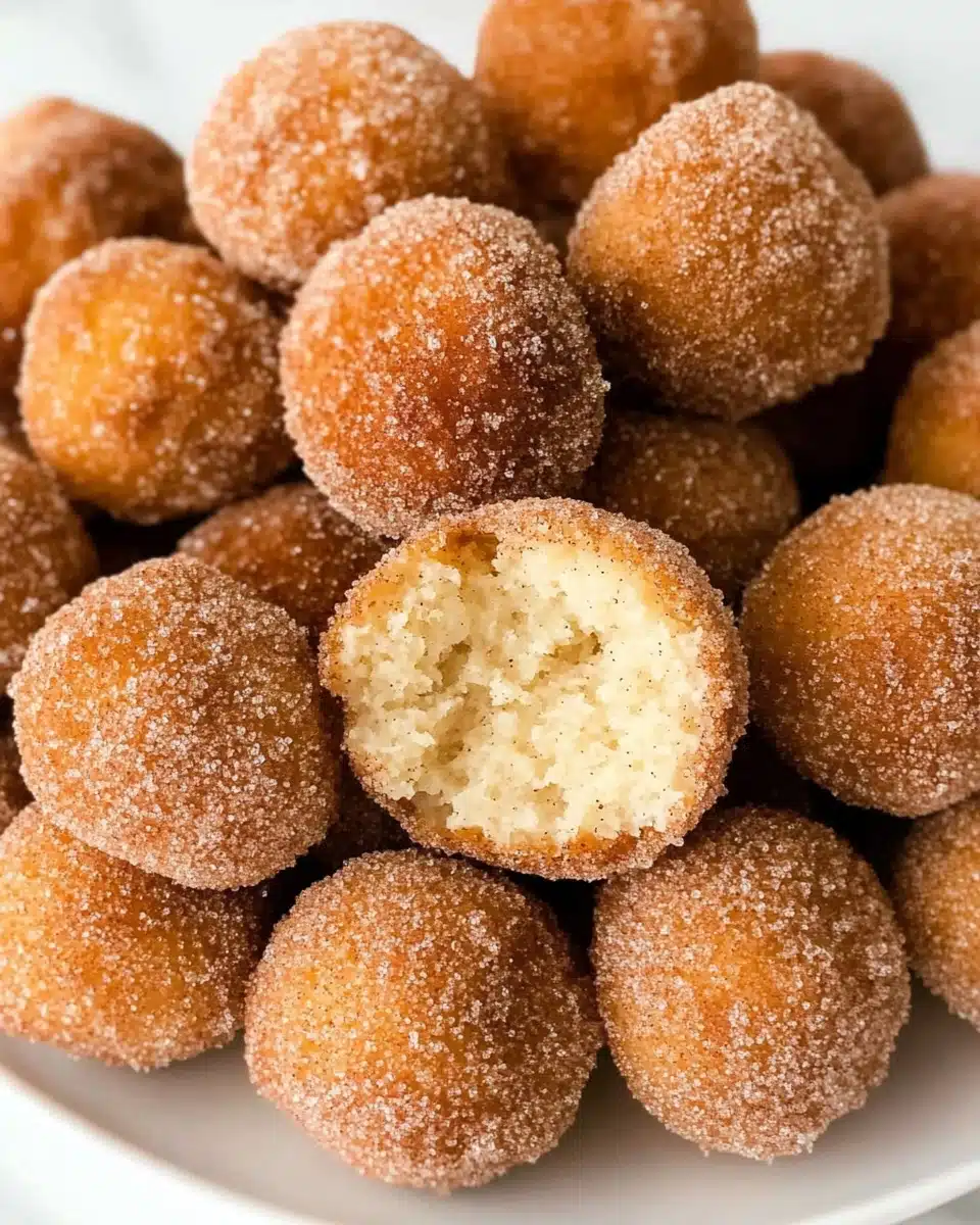 Cinnamon Sugar Donut Holes Recipe - Recipe Image
