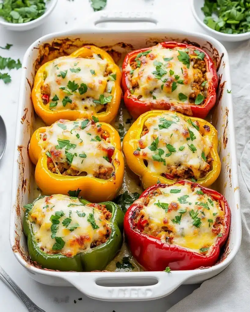 Ground Turkey Stuffed Peppers Recipe