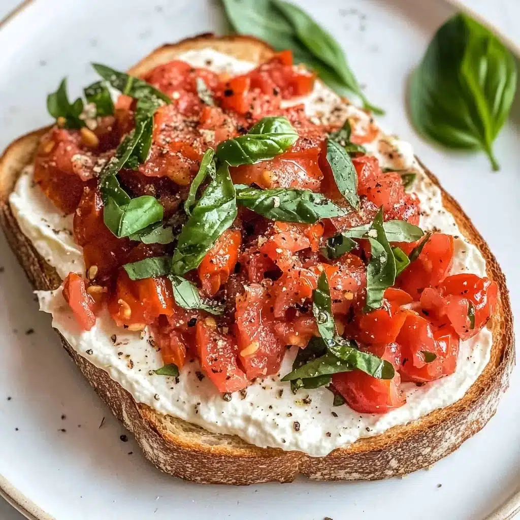 Blistered Cherry Tomato Toast Recipe - Recipe Image