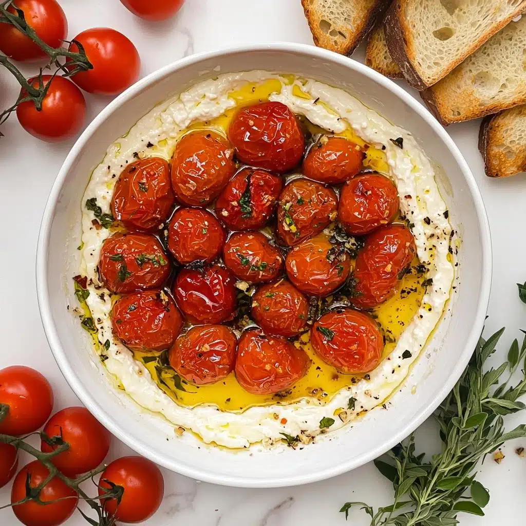 Whipped Feta Dip with Honey and Blistered Tomatoes Recipe - Recipe Image