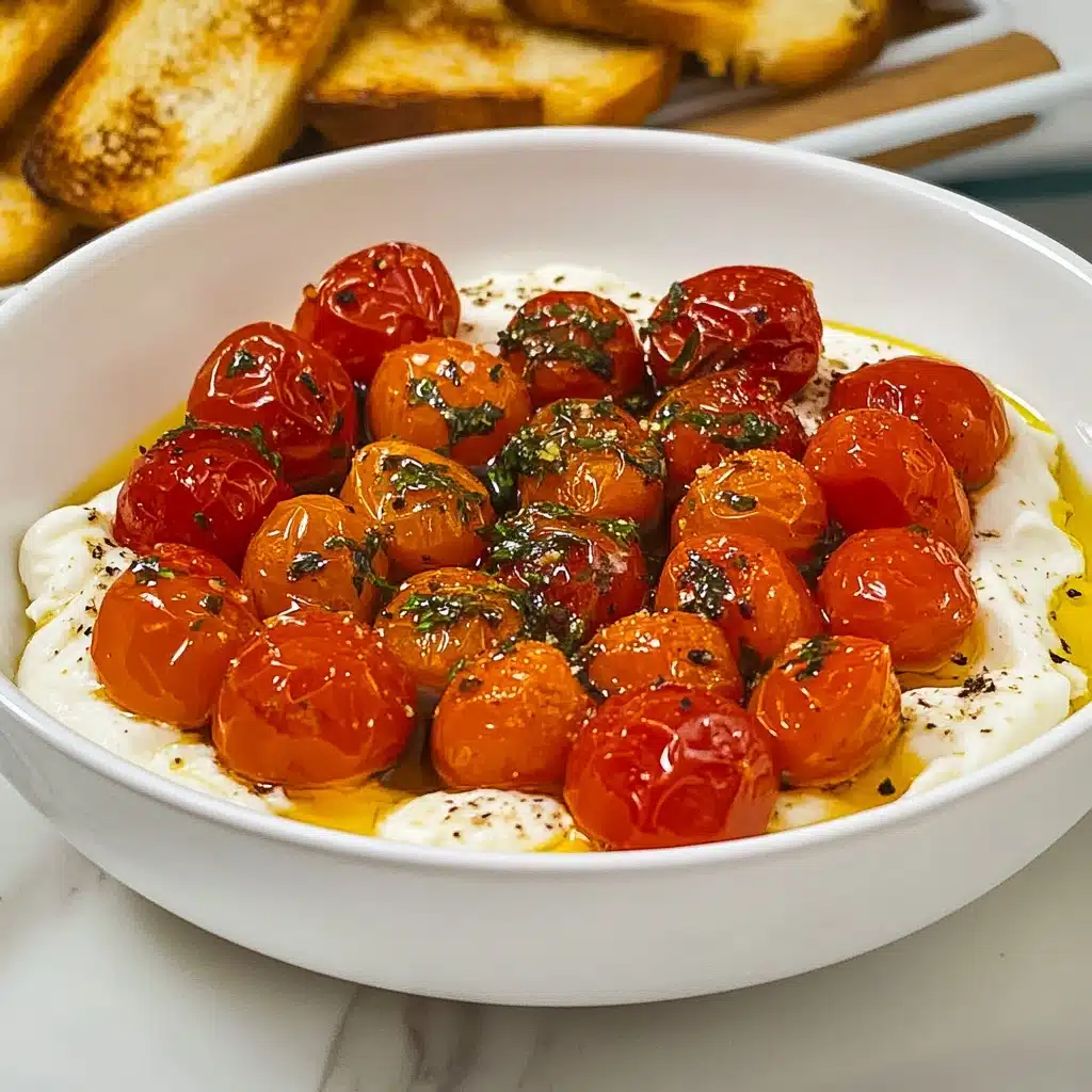 Whipped Feta Dip with Honey and Blistered Tomatoes Recipe - Recipe Image