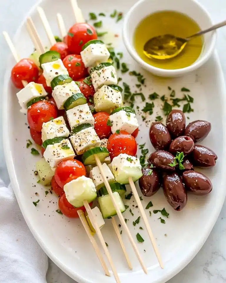 Greek Salad Skewers Recipe