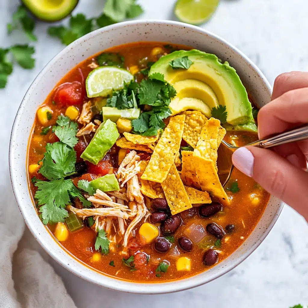 Slow Cooker Chicken Tortilla Soup Recipe - Recipe Image