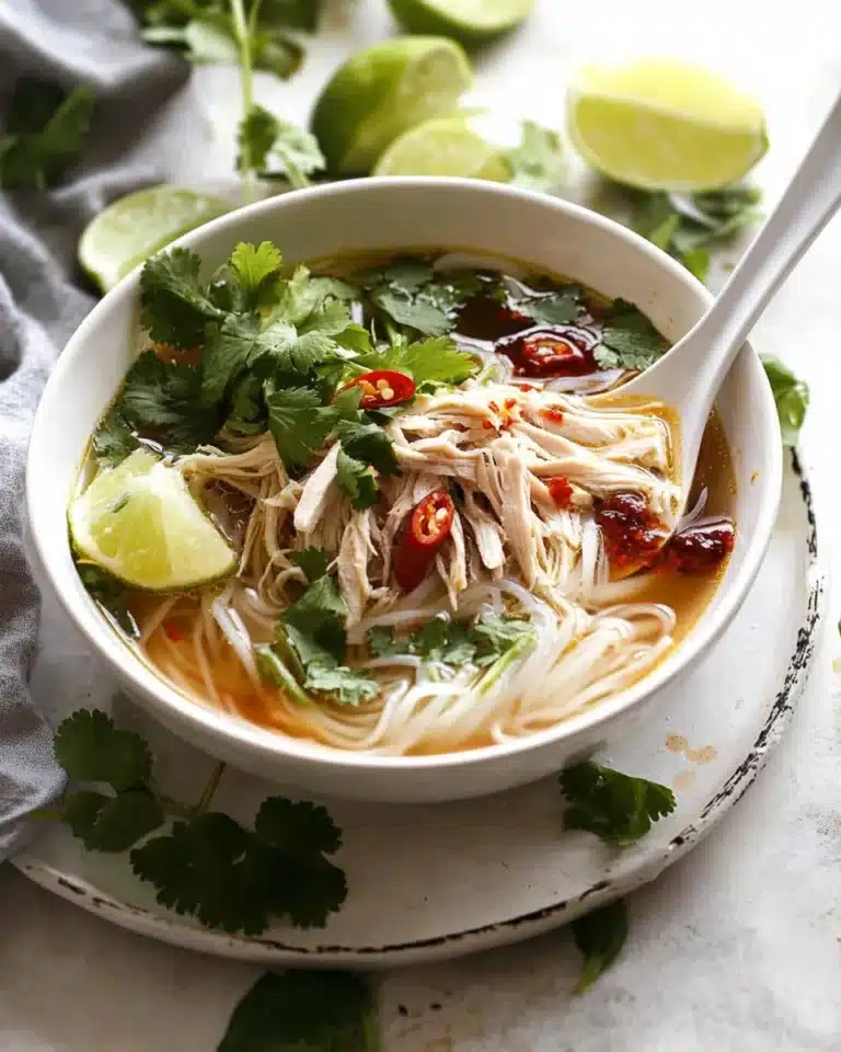 Vietnamese Chicken Pho Soup Recipe