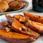 Maple Pecan Roasted Sweet Potato Wedges Recipe