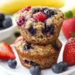 Mixed Berry Baked Oatmeal Cups Recipe