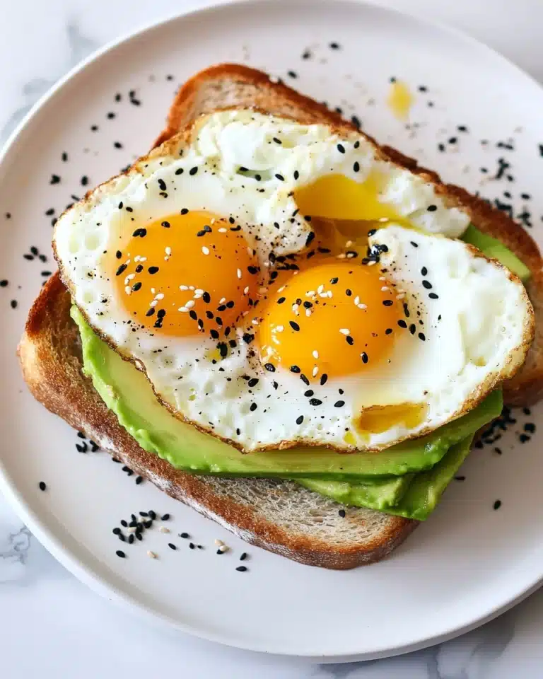 Everything (but the bagel) Egg and Avocado Toast Recipe
