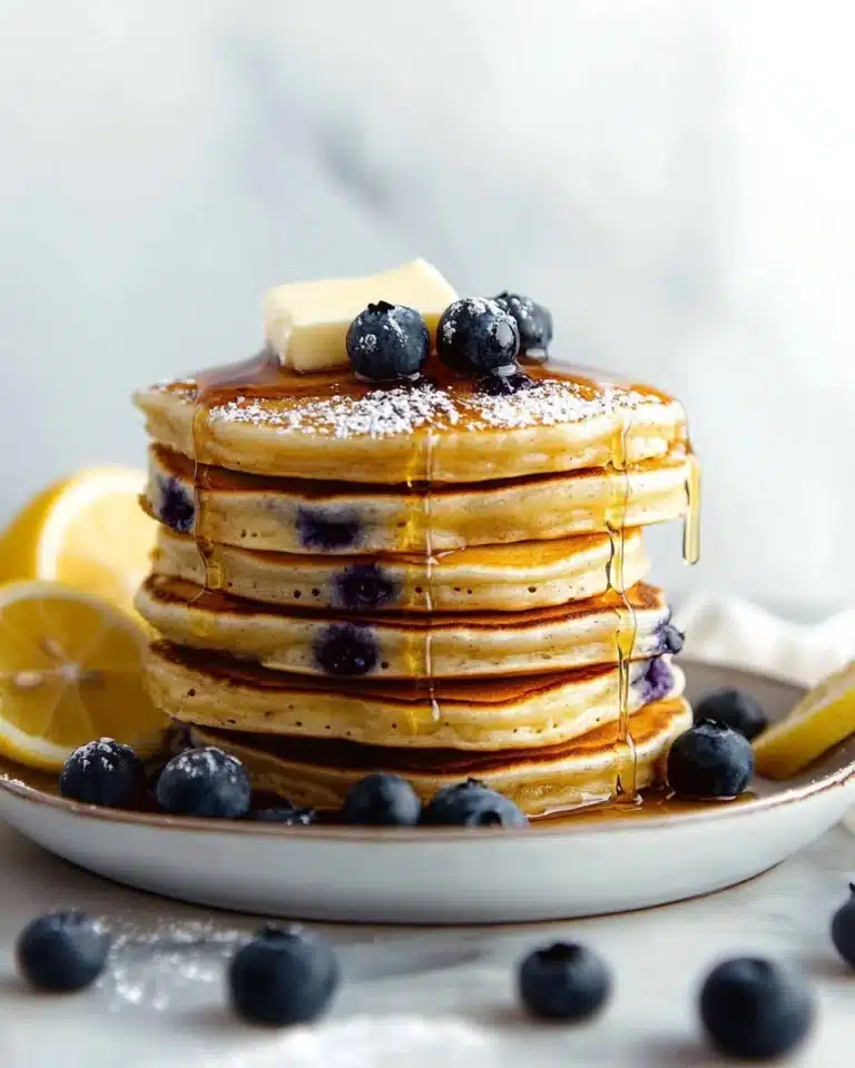 Blueberry Lemon Ricotta Pancakes Recipe