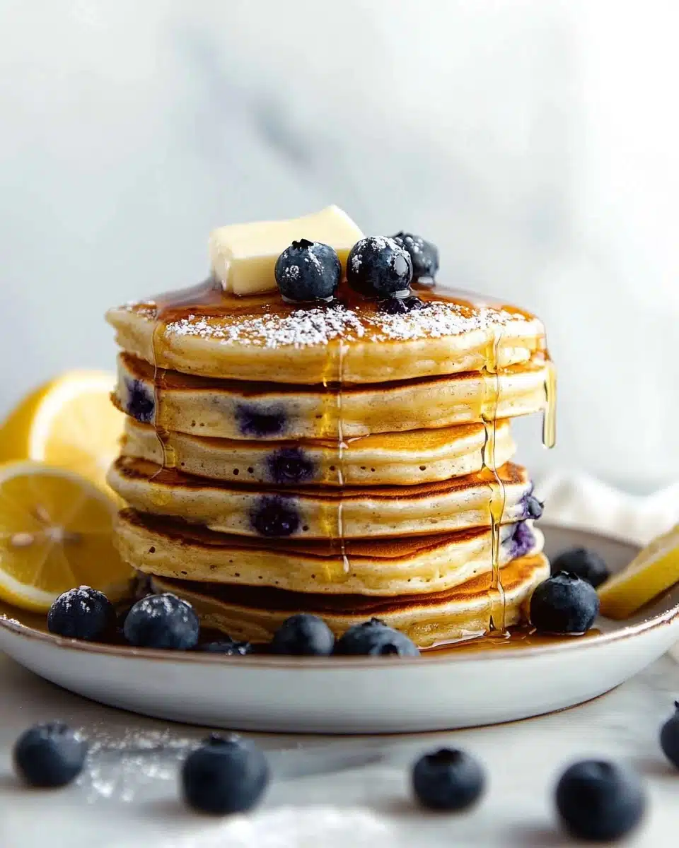 Blueberry Lemon Ricotta Pancakes Recipe