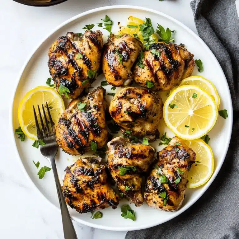 Lemon Ginger Soy Marinated Grilled Chicken Recipe