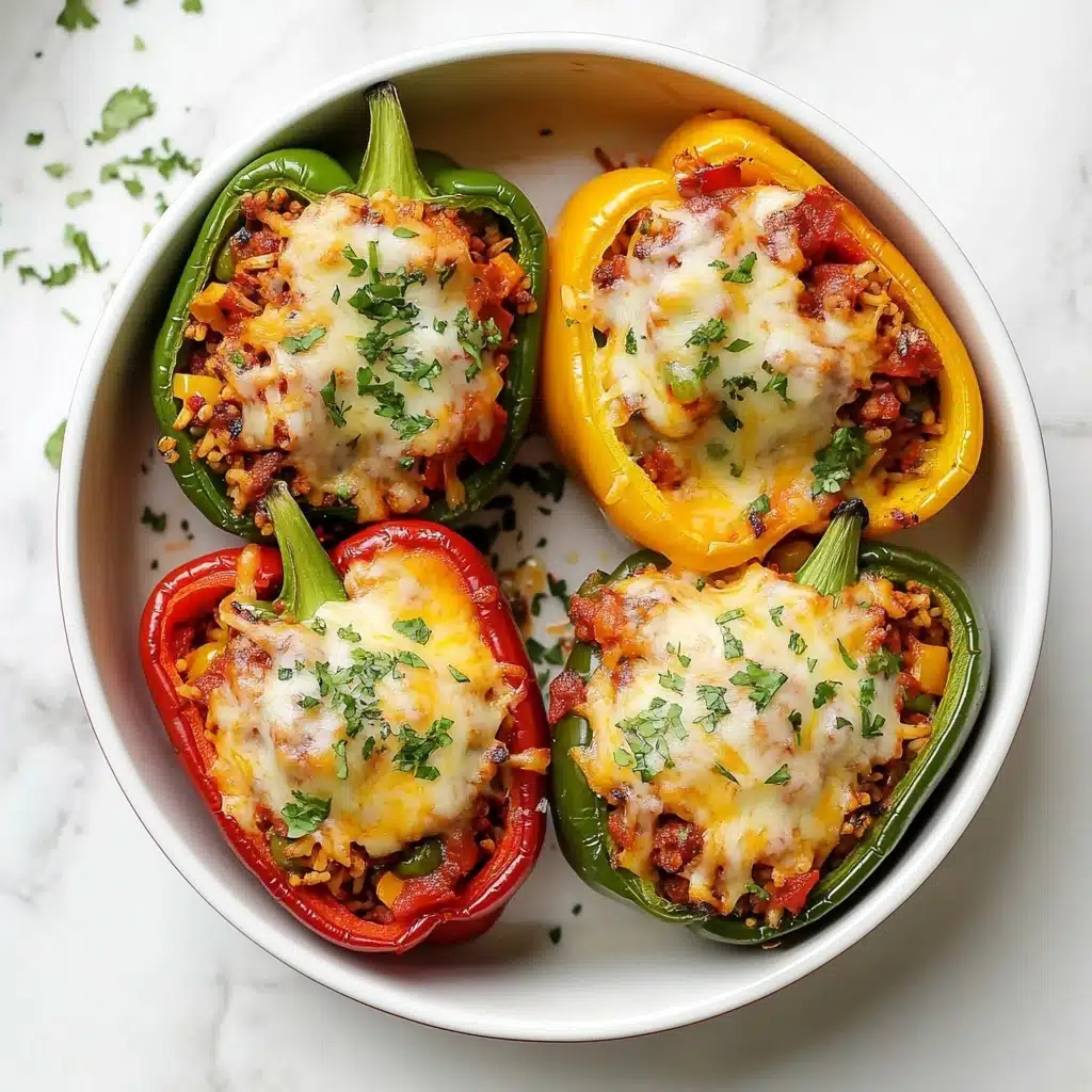 Ground Turkey Stuffed Peppers Recipe - Recipe Image