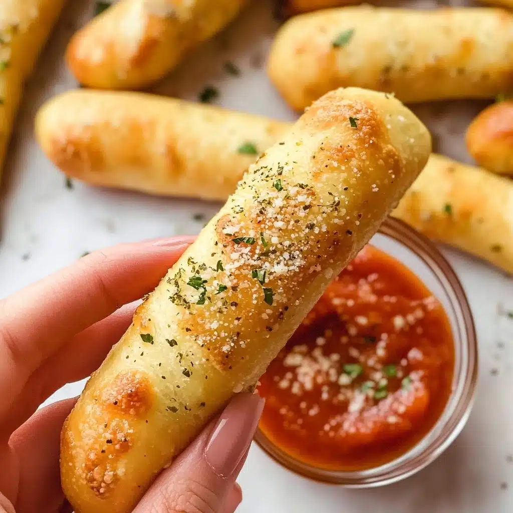 Garlic Parmesan Homemade Breadsticks Recipe - Recipe Image