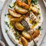 Crispy Oregano Roasted Potatoes with Creamy Feta Sauce Recipe