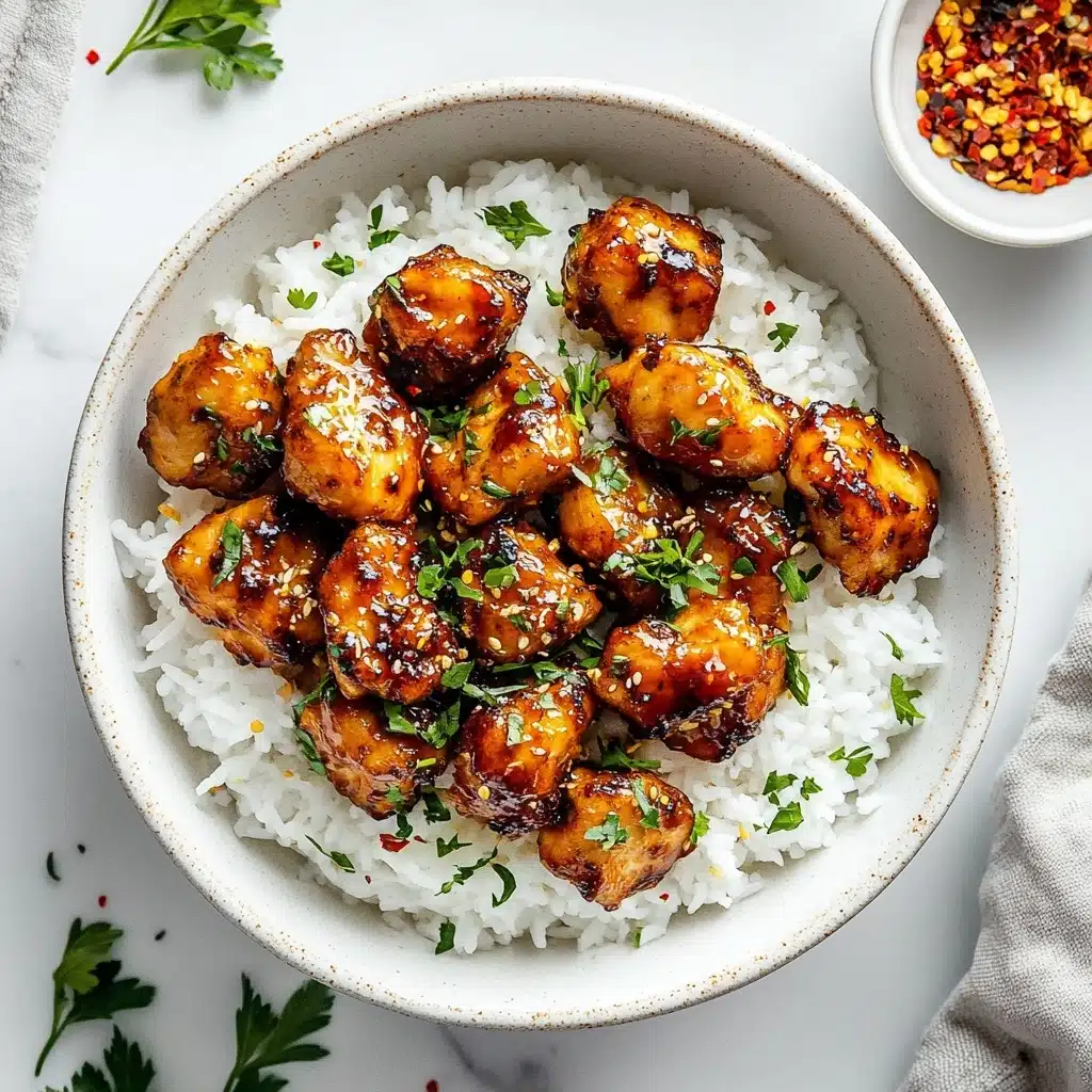 Honey Garlic Chicken Bites Recipe - Recipe Image