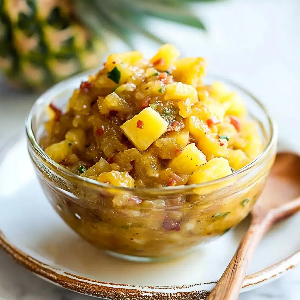 Sweet and Sour, Hot and Spicy Pineapple Chutney Recipe - Recipe Image