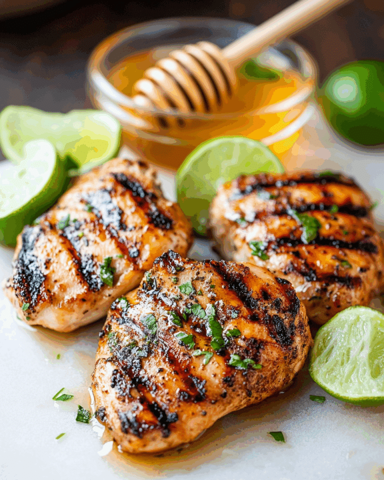 Grilled Chicken Thighs with Jalapeno Honey Lime Marinade Recipe