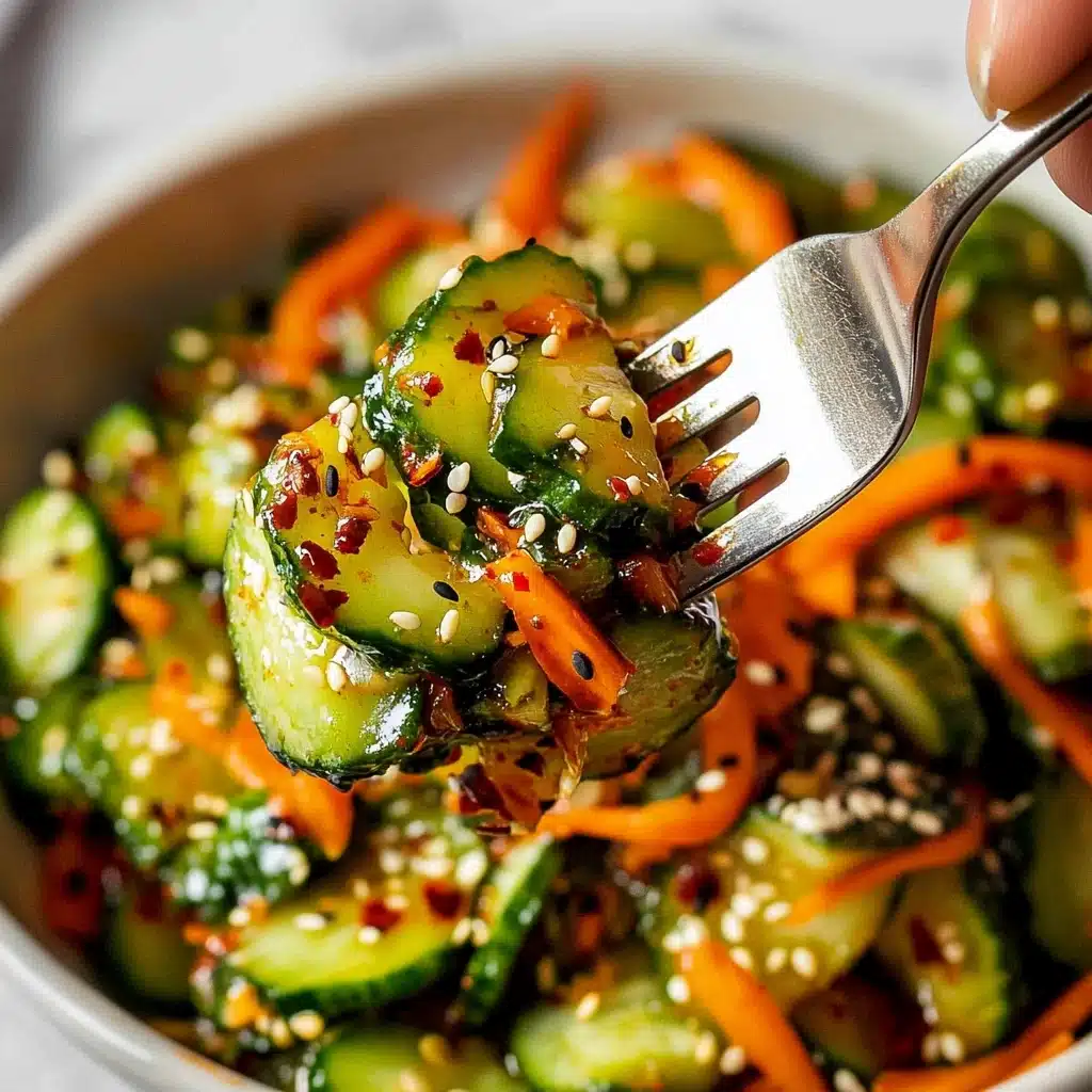 Spicy Asian Cucumber Salad Recipe - Recipe Image