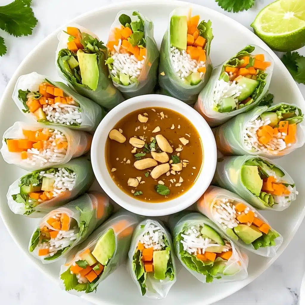 Coconut Chicken Rice Paper Rolls Recipe - Recipe Image