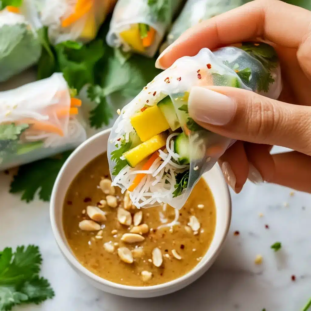 Coconut Chicken Rice Paper Rolls Recipe - Recipe Image