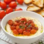 Whipped Feta Dip with Honey and Blistered Tomatoes Recipe
