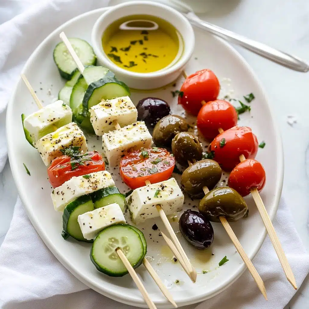 Greek Salad Skewers Recipe - Recipe Image