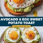 Sweet Potato Toast with Fried Eggs Recipe