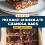 No Bake Granola Bars Recipe