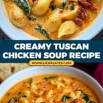 Creamy Tuscan Chicken Soup Recipe