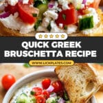 20-Minute Greek Bruschetta with Whipped Feta Recipe