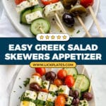 Greek Salad Skewers Recipe