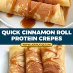 Cinnamon Roll Protein Crepes Recipe