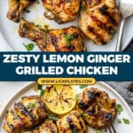 Lemon Ginger Soy Marinated Grilled Chicken Recipe