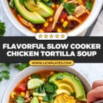 Slow Cooker Chicken Tortilla Soup Recipe