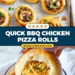 BBQ Chicken Pizza Rolls Recipe