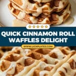 Cinnamon Roll Waffles Recipe
