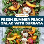 Summer Peach Salad with Burrata Recipe