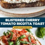 Blistered Cherry Tomato Toast Recipe