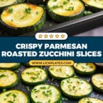 Parmesan Roasted Zucchini Recipe