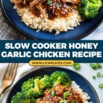 Slow Cooker Honey Garlic Chicken Recipe