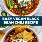 Vegan Black Bean Chili Recipe