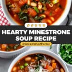 Thick & Hearty Minestrone Soup Recipe