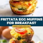 Feta and Vegetable Frittata Egg Muffins Recipe