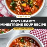 Thick & Hearty Minestrone Soup Recipe