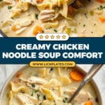 Creamy Chicken Noodle Soup Recipe